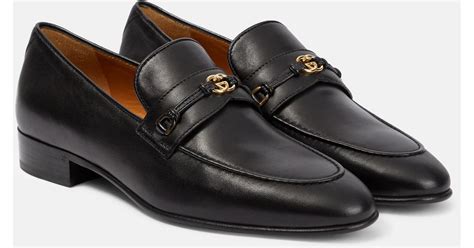 gucci horsebit interlocking g leather loafers